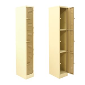 3 Compartment Steel locker